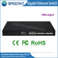 Best quality ARP & DOS defense system Gigabit fibre switch 16 sfp gigabit